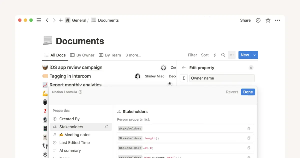 Fórmulas 2.0: cómo usar las fórmulas nuevas y mejoradas de Notion con tus configuraciones existentes