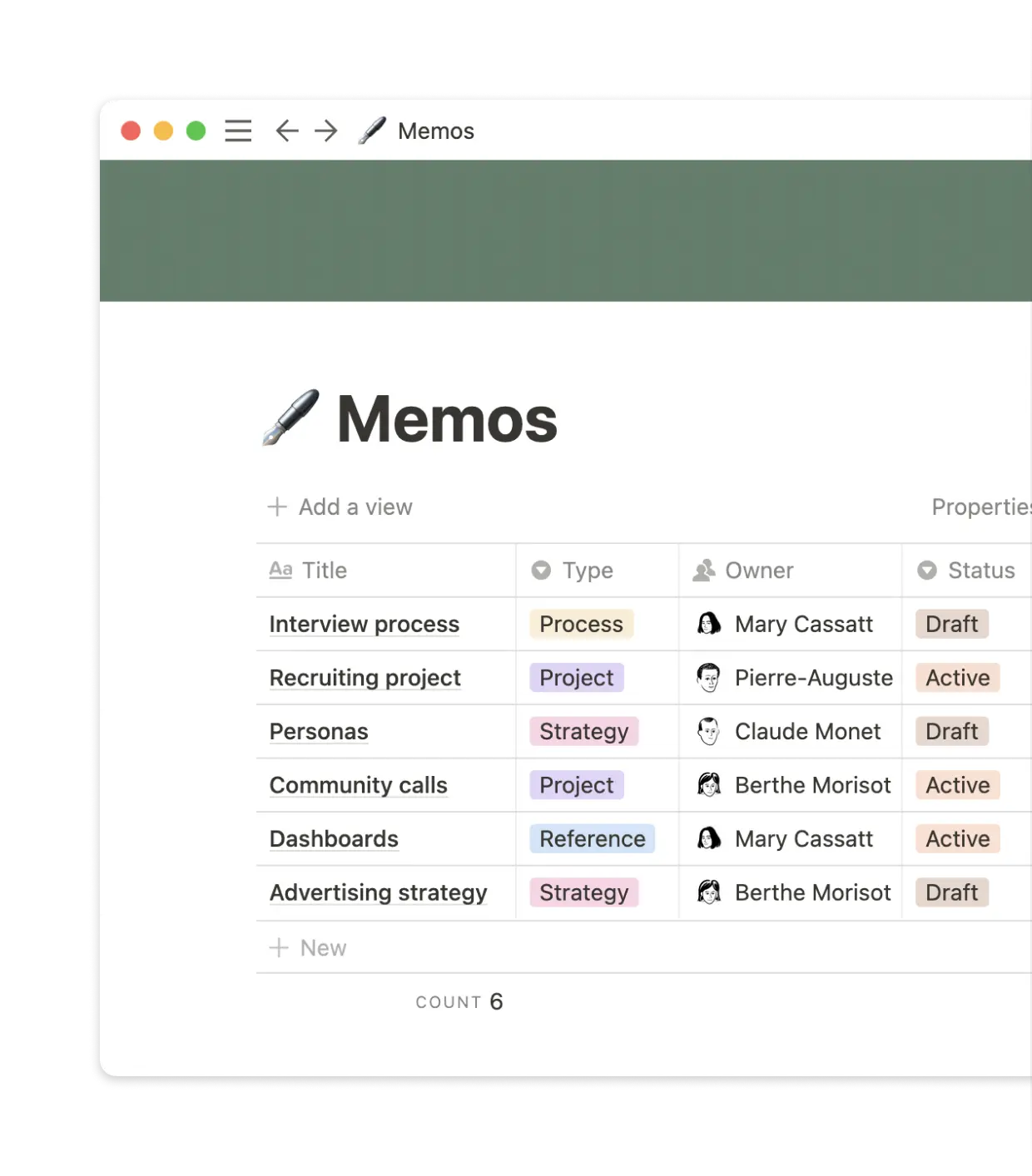 Create a permanent record of every idea, decision, and conversation on Notion.