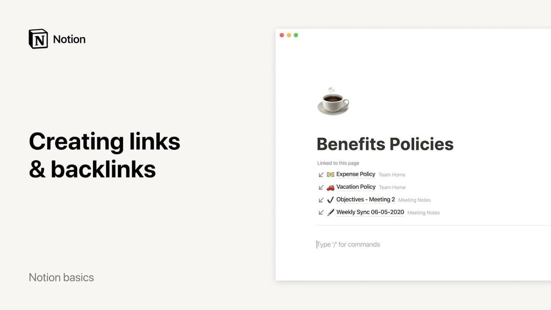 Opret links og tilbagelinks